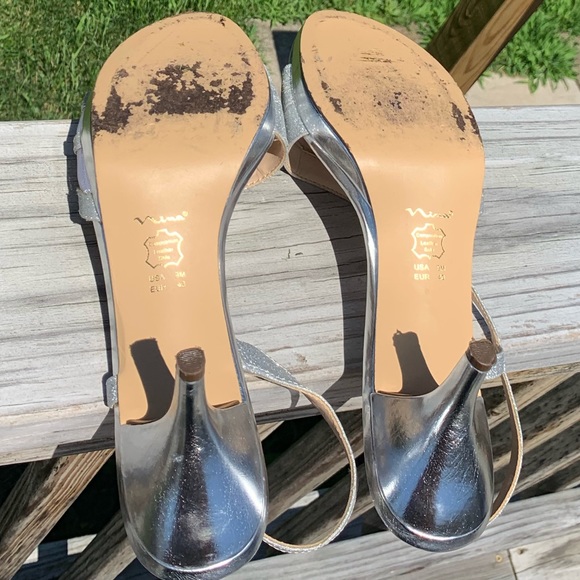 Nina Silver Sparkly High Heels - Picture 4 of 8